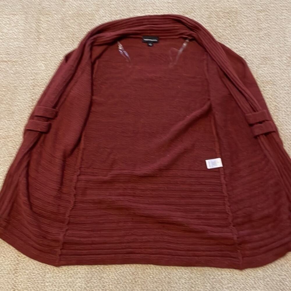 Fortune and Ivy Cardigan Open front Sweater Raiden Tab Women’s size Small Orange - Picture 7 of 10